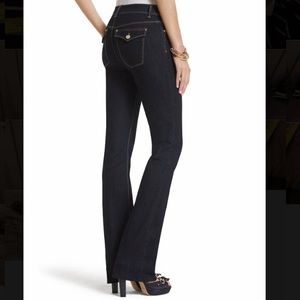 White House Black Market dark wash jeans, size 6